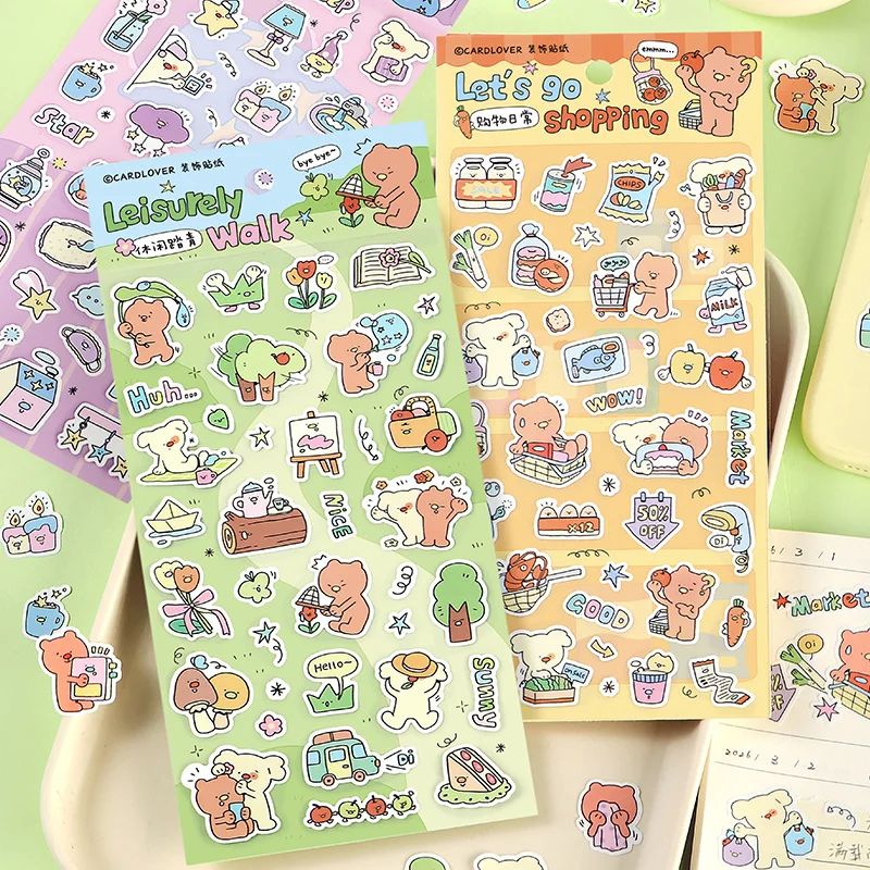 Kawaii Japanische Kindheitserinnerungen Ausgestanzte Klebeetiketten Junk Journal Collage Dekoration Scrapbook Tagebuch Niedliche Aufkleber