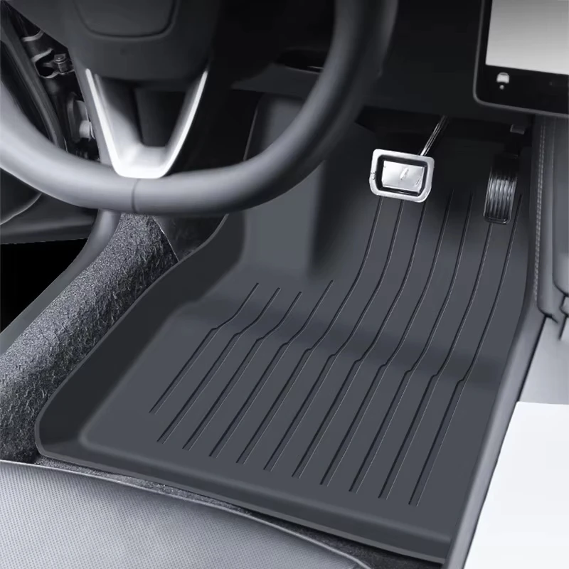 For Tesla Model 3 Highland 2021-2024 Floor Mat Car Waterproof Non-slip Foot pad Car TPE Set Floor Liner Mat  Accessories ﻿