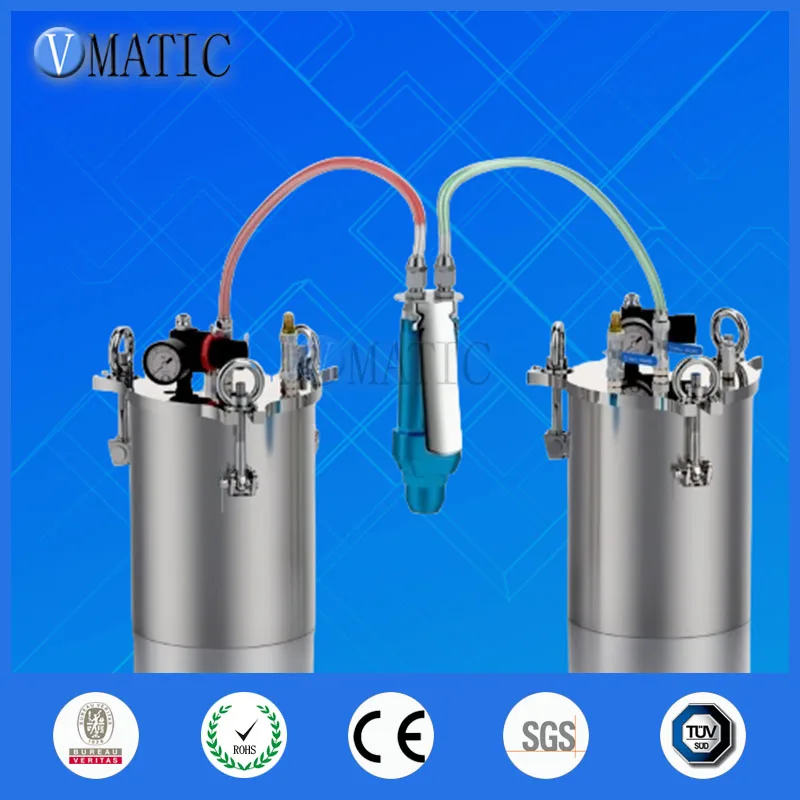 Manual 2-Part Adhesive Dispensing Gun - Handheld AB Glue Dispenser for Epoxy Resin, Dual Cartridge Applicator