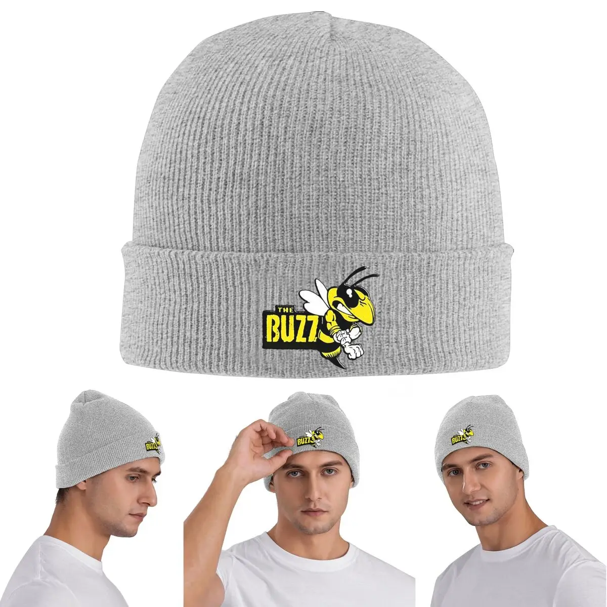 

Теплая вязаная шапка Buzz Airline Ryanair Group, зимняя вязаная шапка с капюшоном, шапочки Skullies, шапки в стиле хип-хоп для унисекс