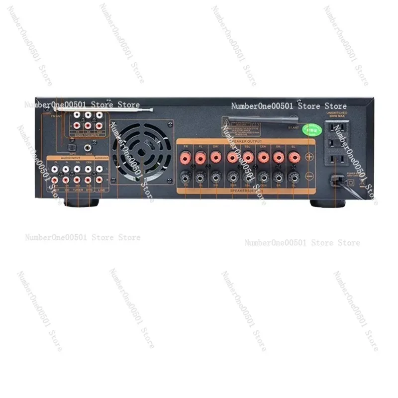 7.1CH Dynamic Display Home Theater Amplifier Professional Karaoke System with Bluetooth 5.3