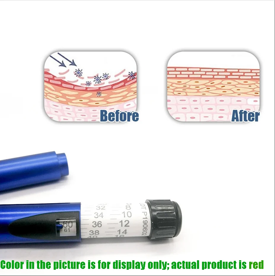 10PCS Red Magic Pen Facial Wrinkle Remover Pen Sterile Cartridge Bottle Consumables Anti-wrinkle Beauty Instrument