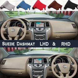 Car Styling Suede Dash Mat Covers Dashmat Dashboard Pad Carpet Accessories For Nissan Murano II Z51 2009 2010 2011 2012 2014