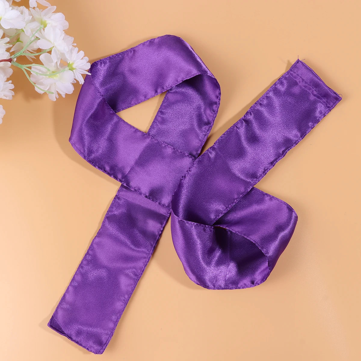 

2Pcs Headscarf Satin B for Women Hair Scarf Wrap Lengthen Stylish Durable Practical Long Tail Creative Accessory