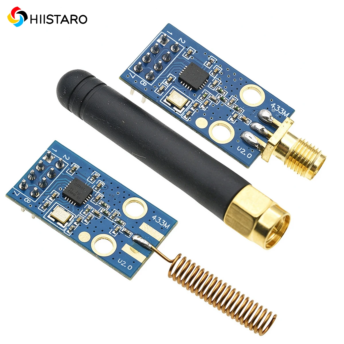 CC1101 433MHz Wireless Transceiver Module, SMA Antenna / Copper Spring Antenna for Data Transmission