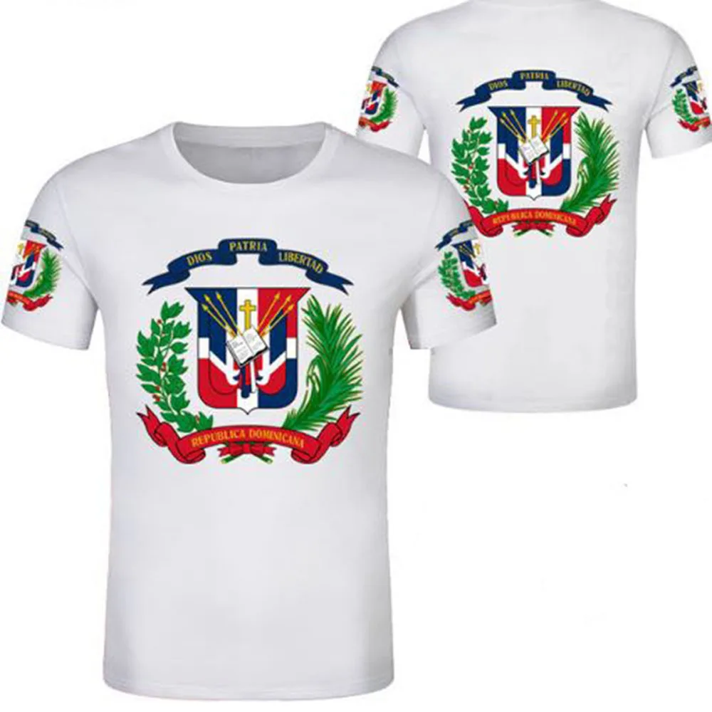 Dominica Free Custom Name Number Logo T Shirt Nation Flag Spanish Dominican Dominicana Republic Print Photo Casual Clothes