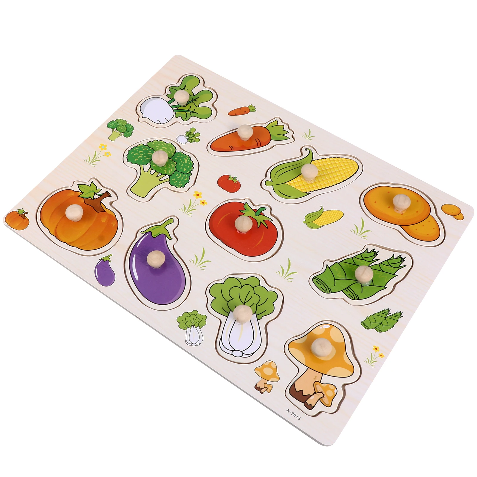 1Set Early Learning Puzzles Wooden Jigsaw for Children Fun Educational Plaything Lightweight Safe Material Kids Wood Puzzle Game