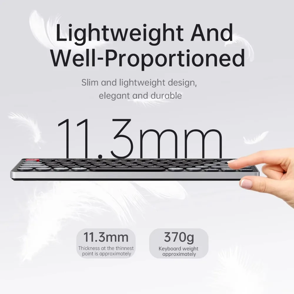 Type C Charging Tri-Mode 2.4G Dual Bluetooth 78 Keys Silent Wireless Keyboard Mouse Combo Transparent Mouse For Laptop Tablet