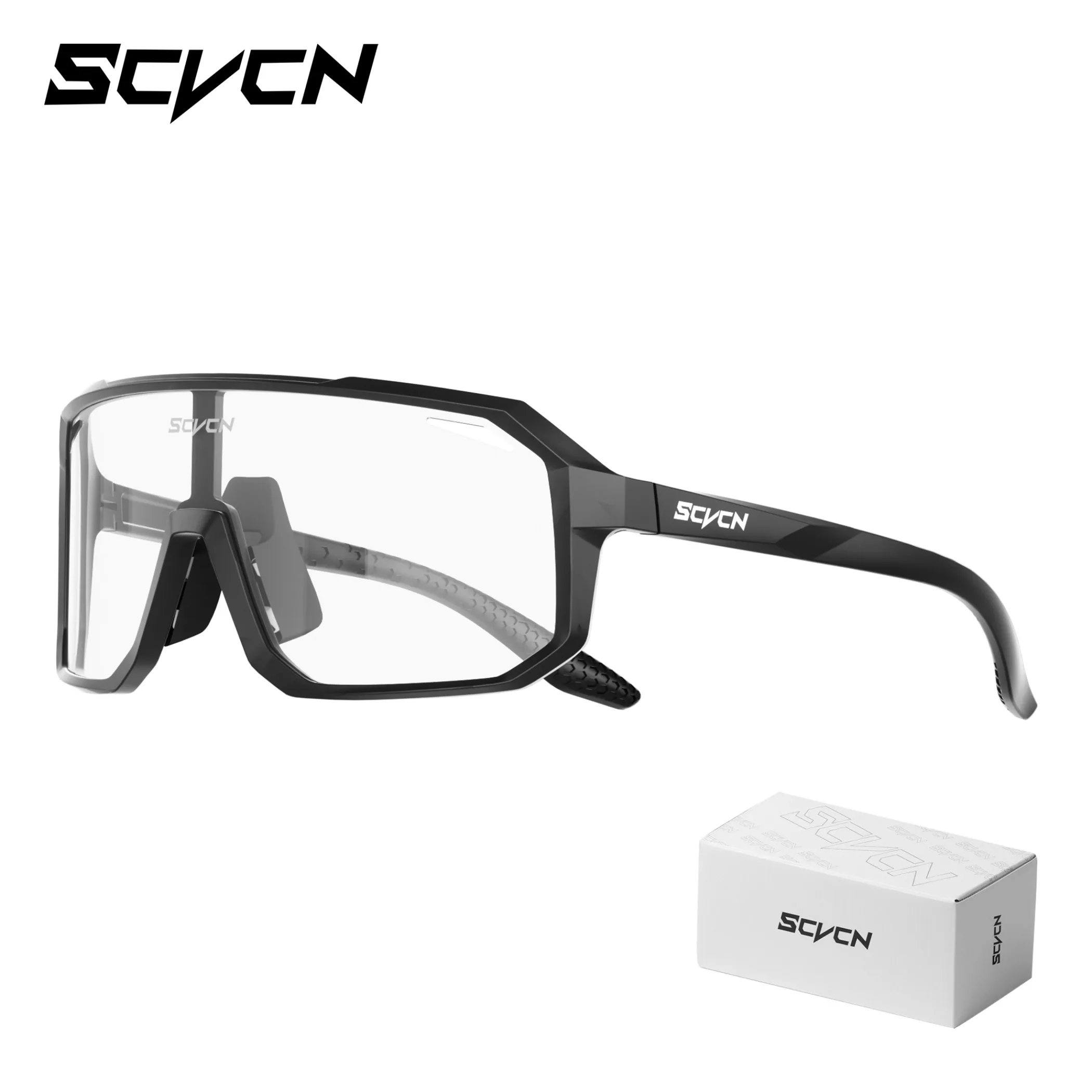 SCVCN Trendige Fahrradbrille, modische Sonnenbrille, MTB-Fahrradbrille, Campingbrille, UV400-Schutzbrille für Herren und Damen
