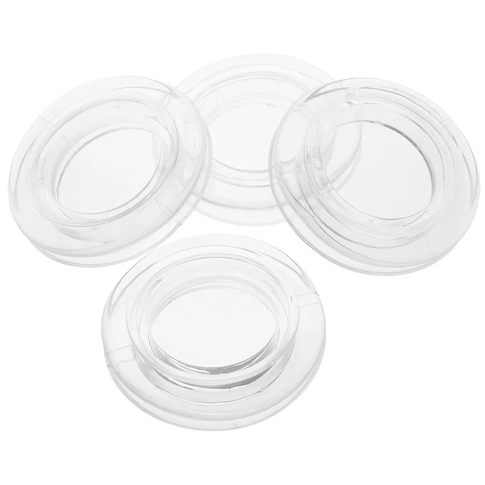 4Sets Umbrella Hole Ring Caps Transparent Silicone Table Umbrella Ring Patio Outdoor Yard Patio Table Replacement Parts