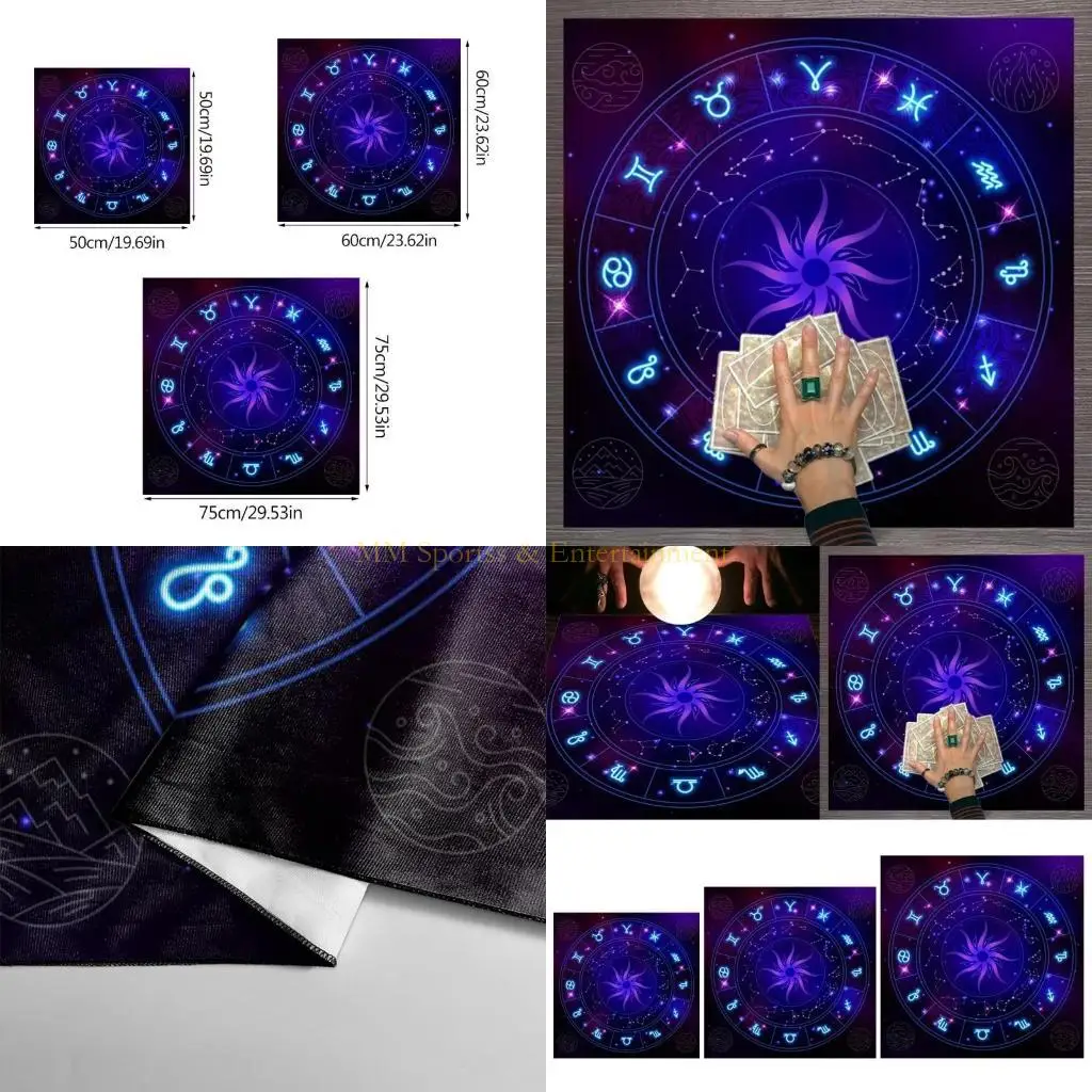 

31be 50x50/60x60/75x75cm tarot tabrolt abloth mat divination