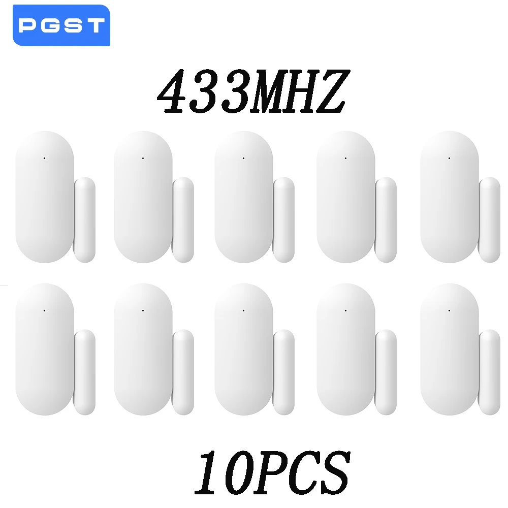 10PCS 433MHz Wireless Door Sensor Smart Alarm Security System Alerts Window Door Connect to Alarm Host PG-103/105/107/108/109