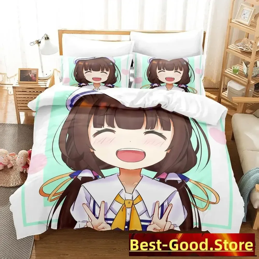 3D Anime The Ryuo's Work is Never Done! Bedding Set Single Twin Full Queen King Size Bed Set Adult Kid Bedroom Duvet cover Sets