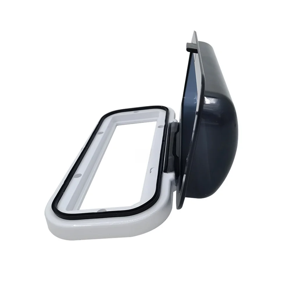Marine Radio Protective Cover 9x4 Inches Oval Waterproof for Boats For splash Resistant UV Stable Plastic Smoke View Window