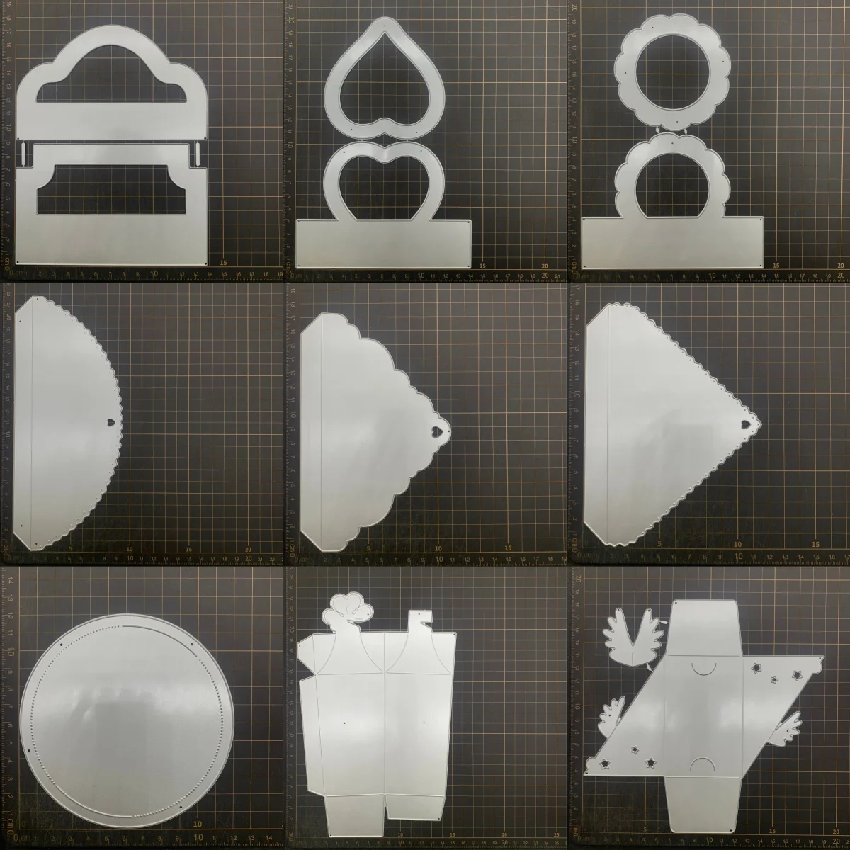 9 kinds Frame Box Metal Cutting Dies Stencils For DIY Scrapbooking Decorative Embossing Handcraft Die CutsTemplate