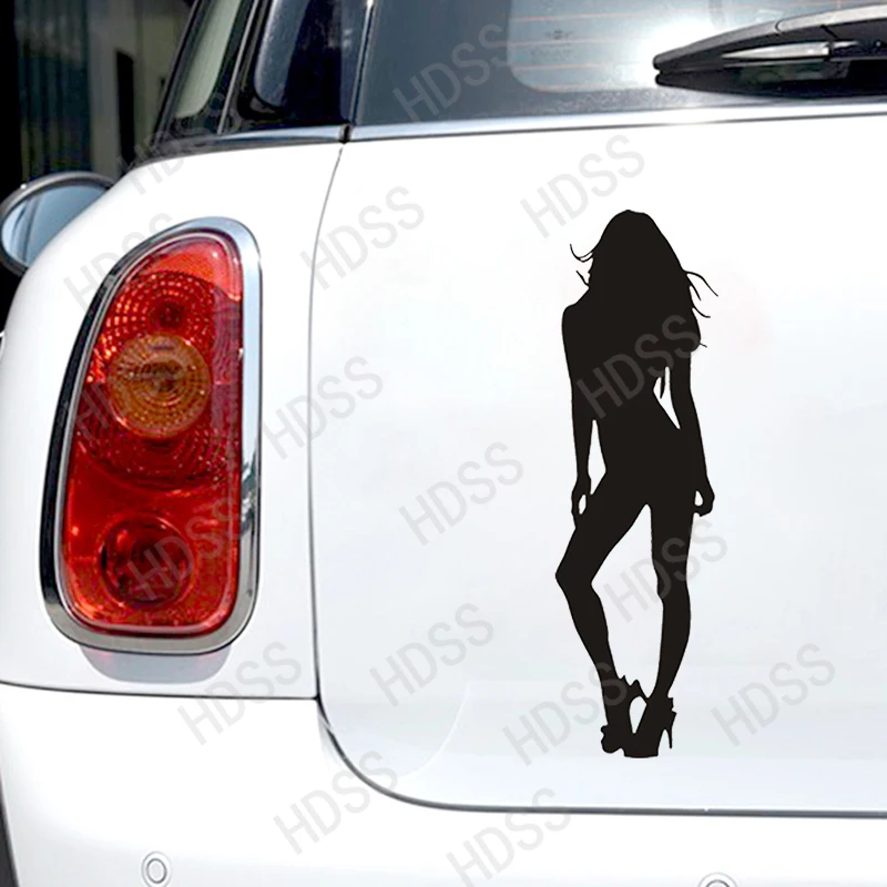 HDSS-Sexy Girl Funny Car Sticker decalcomania in vinile impermeabile Cool Styling accessori per auto/f30