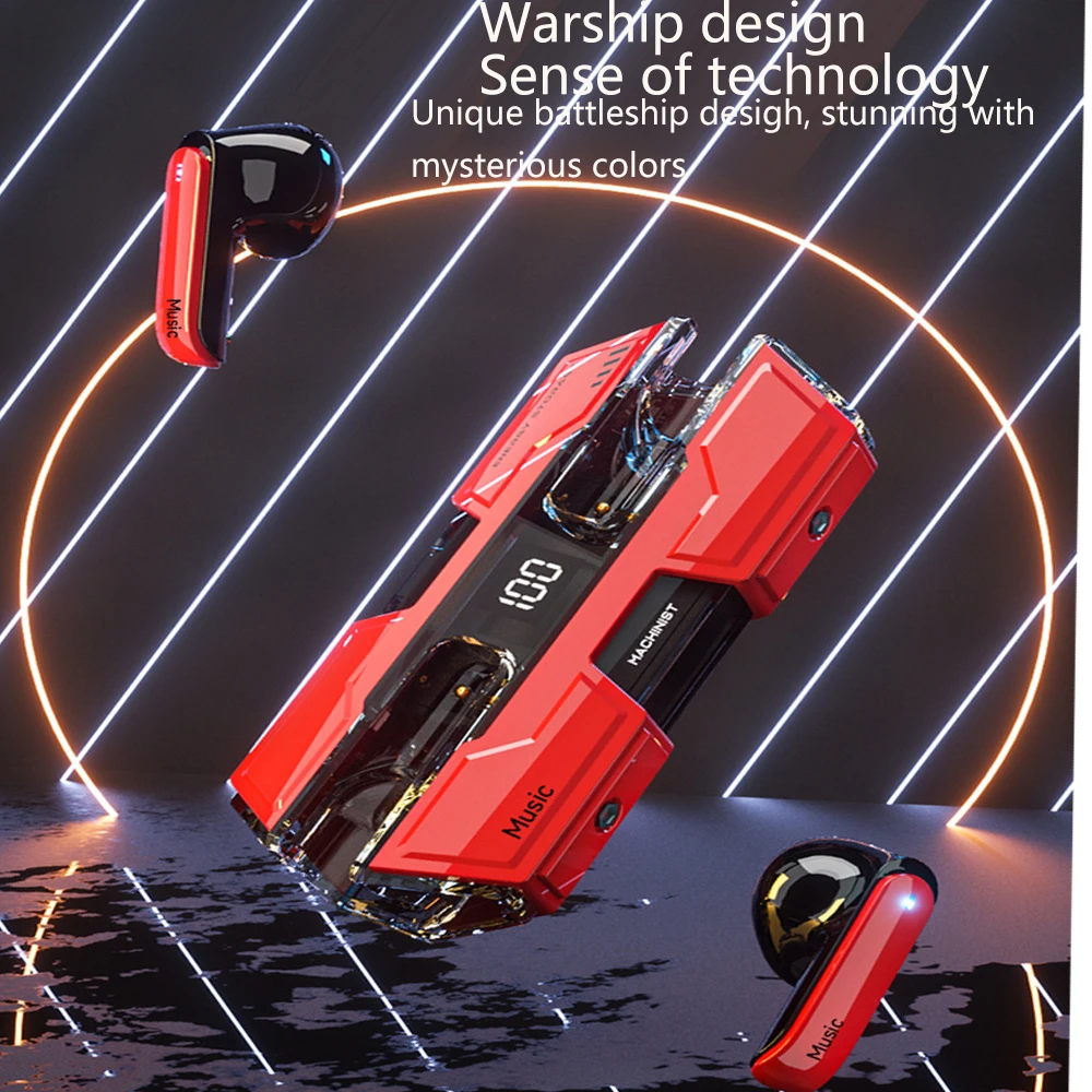 سماعات G20 اللاسلكية TWS سماعات بلوتوث للتحكم باللمس سماعة ألعاب ستيريو رياضية مع ميكروفون تشير إلى الهاتف الذكي