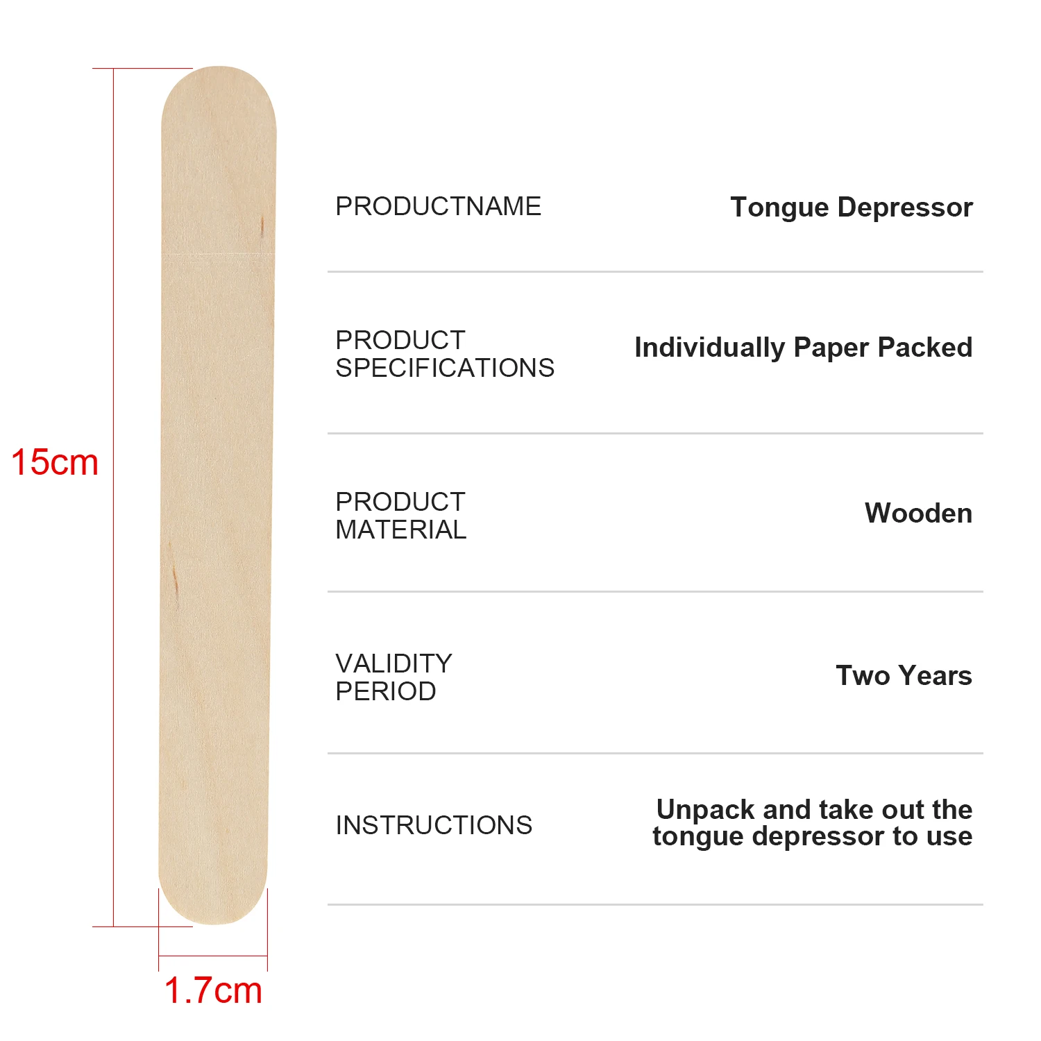 5/10/30/50/100PCS Disposable Tongue Depressor Wooden Tattoo Waxing Stick Individual Paper Pack Hair Removal Sticks Tattoo Tool