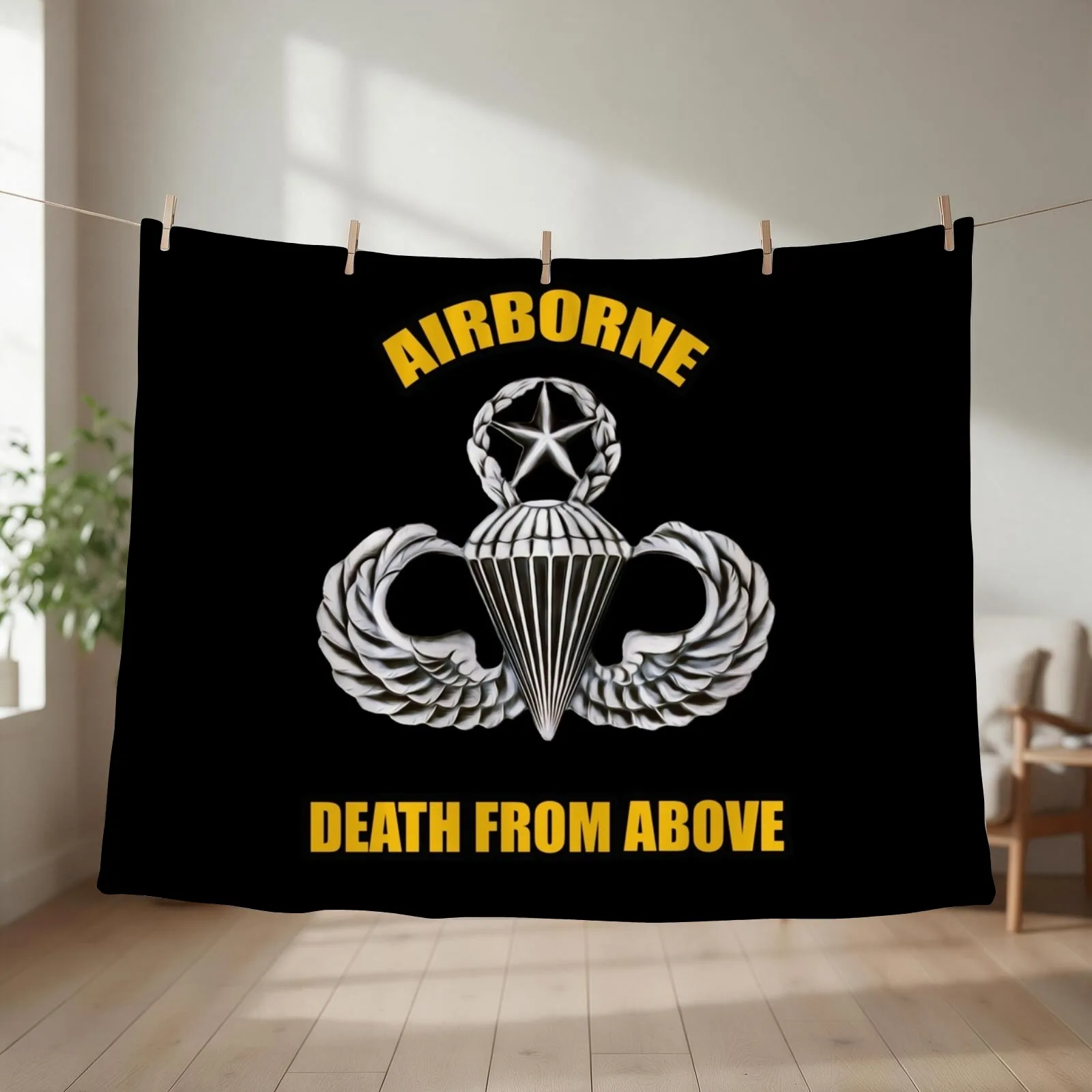 Airborne Death from Above Throw Blanket Blankets For Baby Hairy Winter beds Cute Blankets