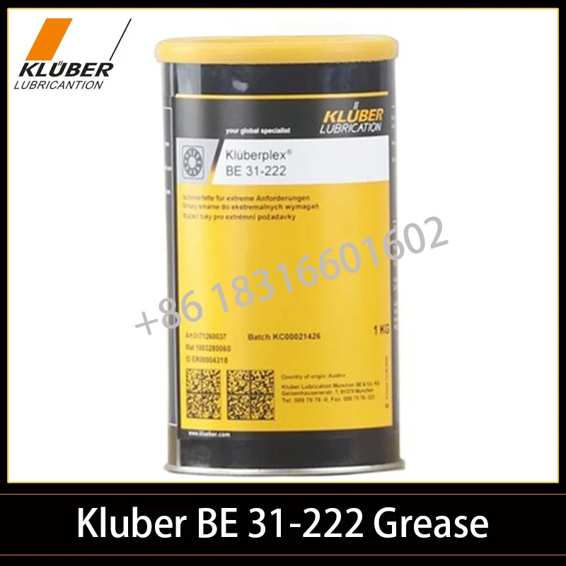 Kluber Lubrication Kluberplex BE 31-222 Lubricating greases for extreme requirements，Longer component life Reduced maintenance