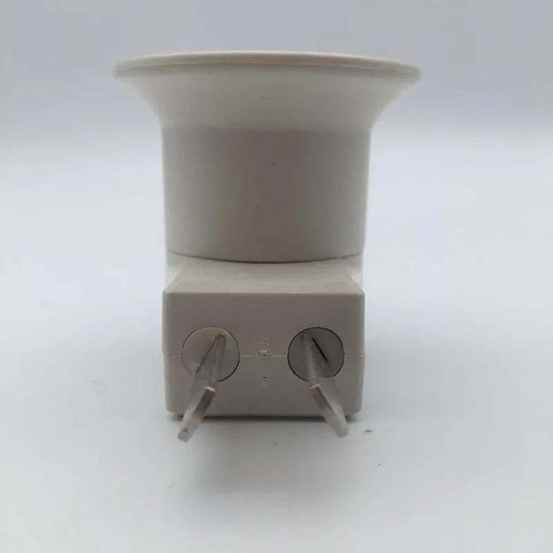 E27 LED Bulb Adapter with On/Off Switch - UK/US Plug, Square/Round Edge Screw Cap Lamp Holder for Light Socket Control  B2