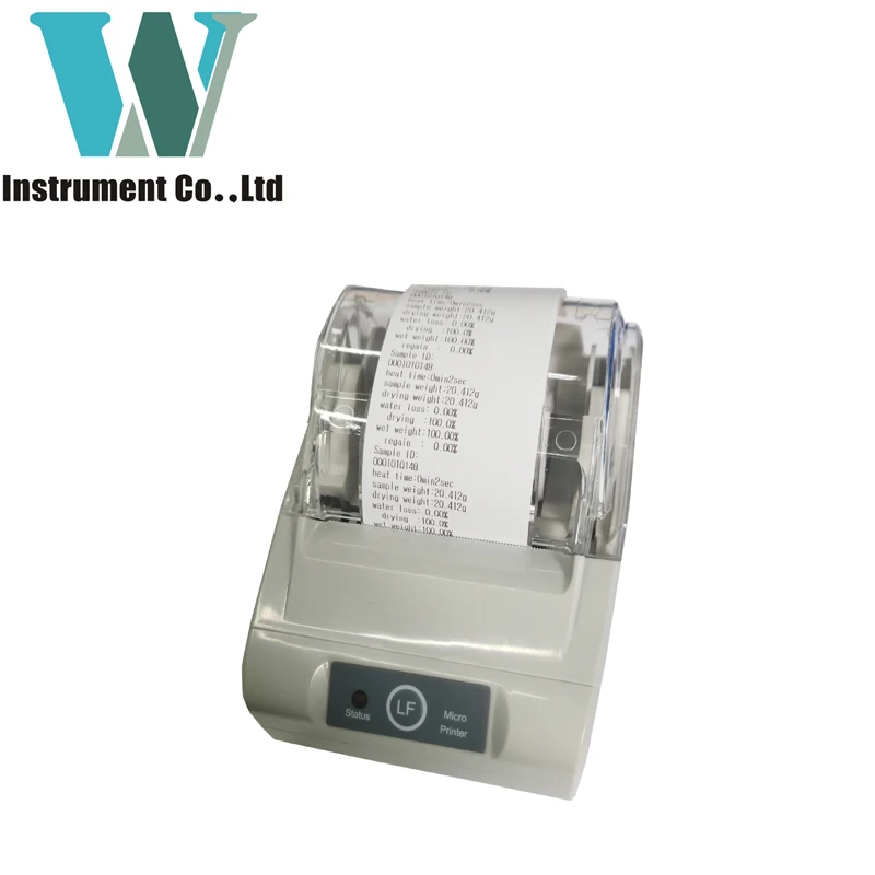 10g 0.01g 0.005g 0.001g Industrial Electronic Halogen Heating 50G Moisture Analyzer With Mini. Printer