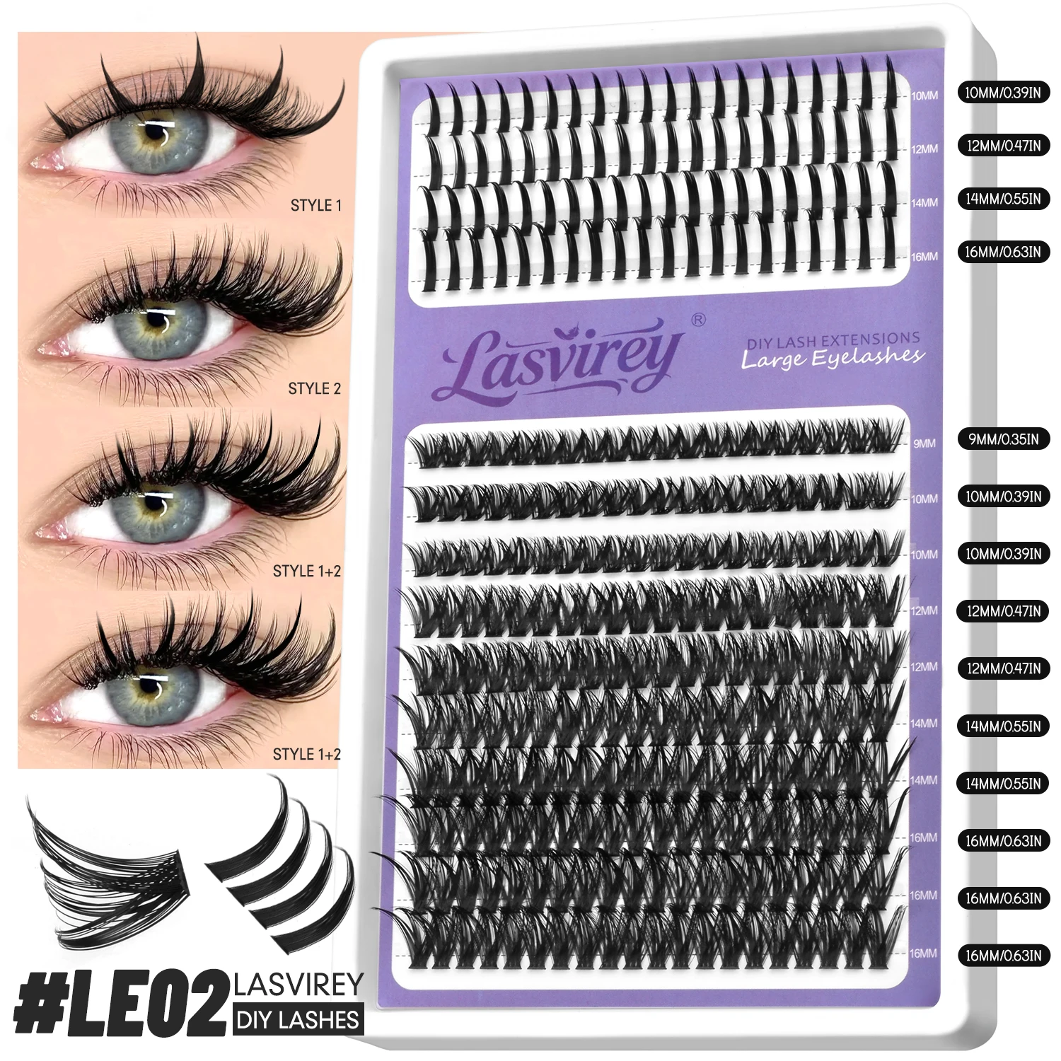 Fluffy Lash Clusters DIY Spiky Cluster Lashes