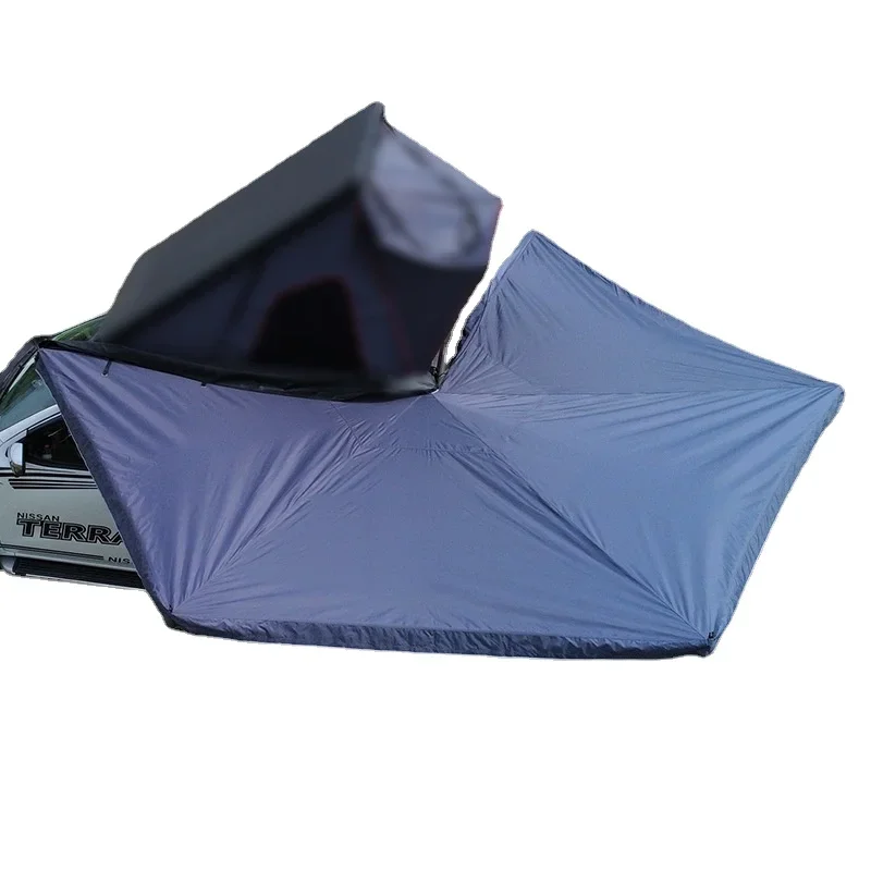 Car camping boneless fan-shaped tent, car sunshade and rainproof shed, self driving trip, folding tent