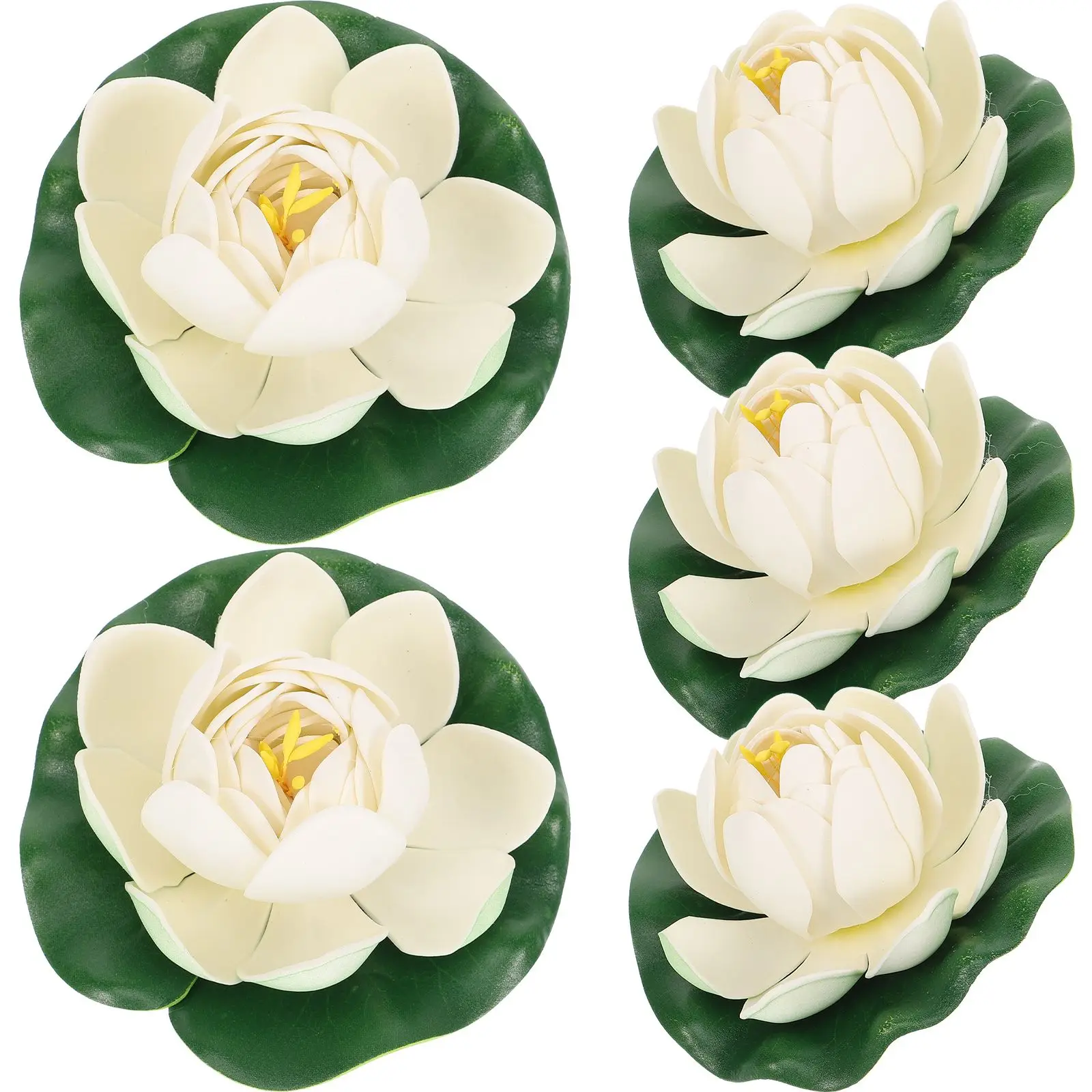 

5pcs 10cm Floating for Centerpieces Artificial Decor Pond Plants Foam Floating Aquarium Decorations Garden