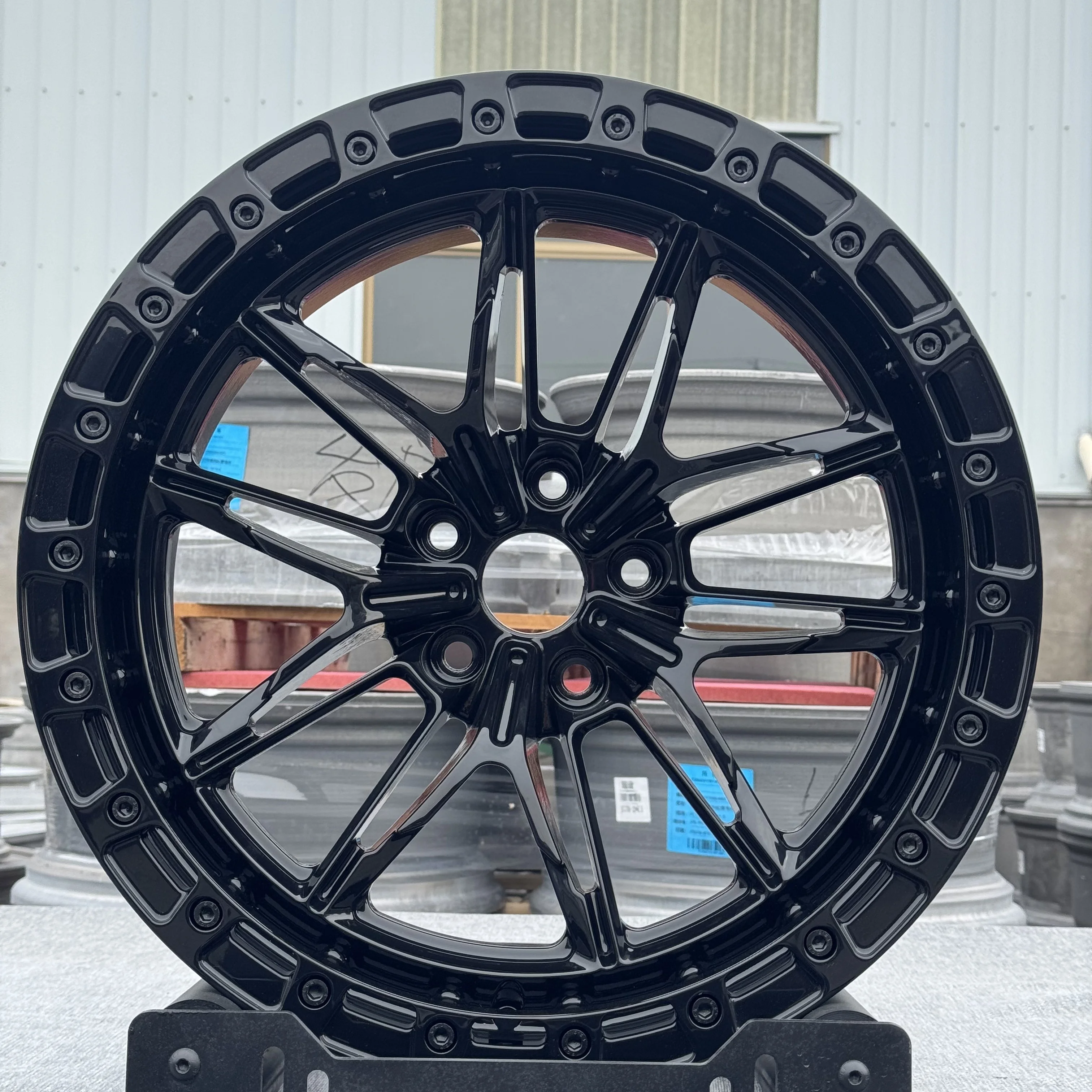 Custom 5X112 5x120 5x114.3 Forged 6061-T6 Alloy Car Wheel Rims 15 18 19 20 21 22 Inch Racing Car Wheels With Beadlock