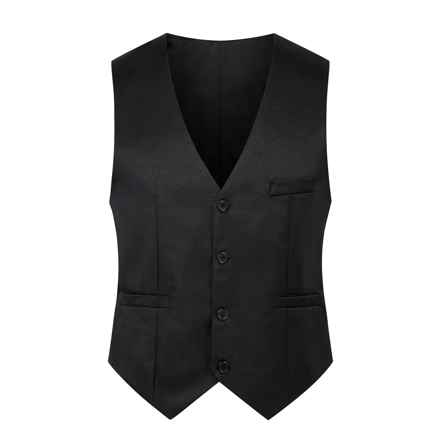 Foreign Trade Men's Fashionable New Vest Slim Fit Casual Large Size Multi Color Single Breasted Business Vest Men's Slim Fit