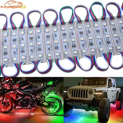 20X 5050 3LED Patch Module Waterproof IP65 DC 12V White Warm Light RGB Logo Super Backlight Module Lighting Advertising Box Sign