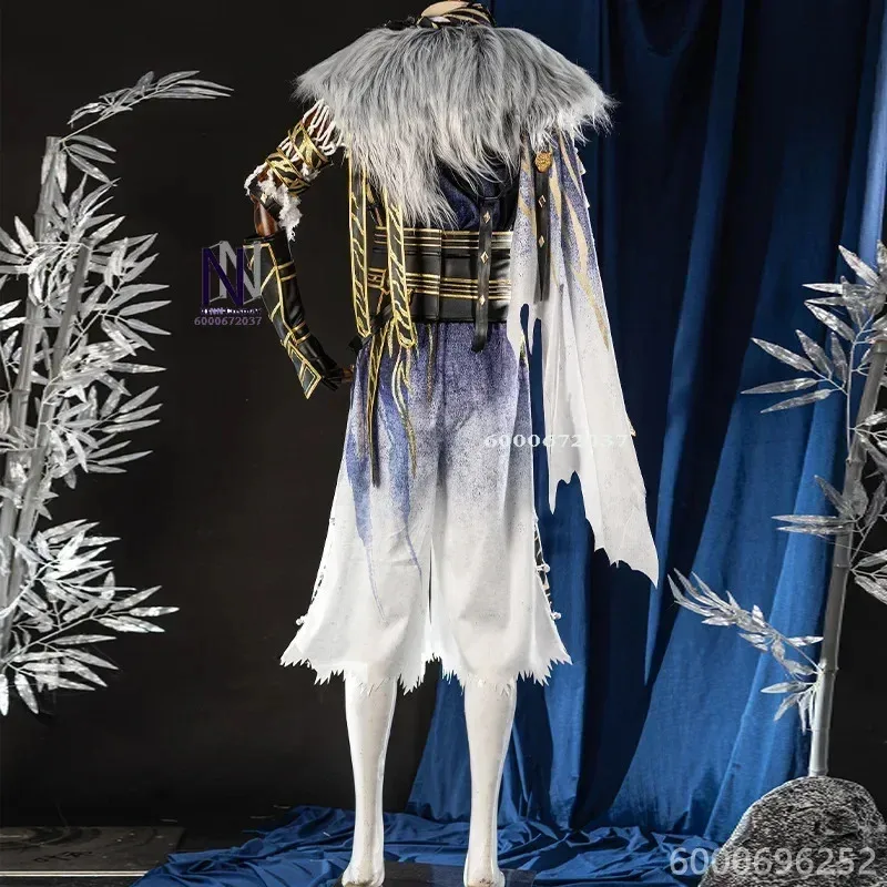 DY20Game Naraka Bladepoint Akos Hu Косплей Костюм Новый мужской комплект одежды для вечеринки на Хэллоуин с аксессуарами для парика Новое поступление Hot Sal