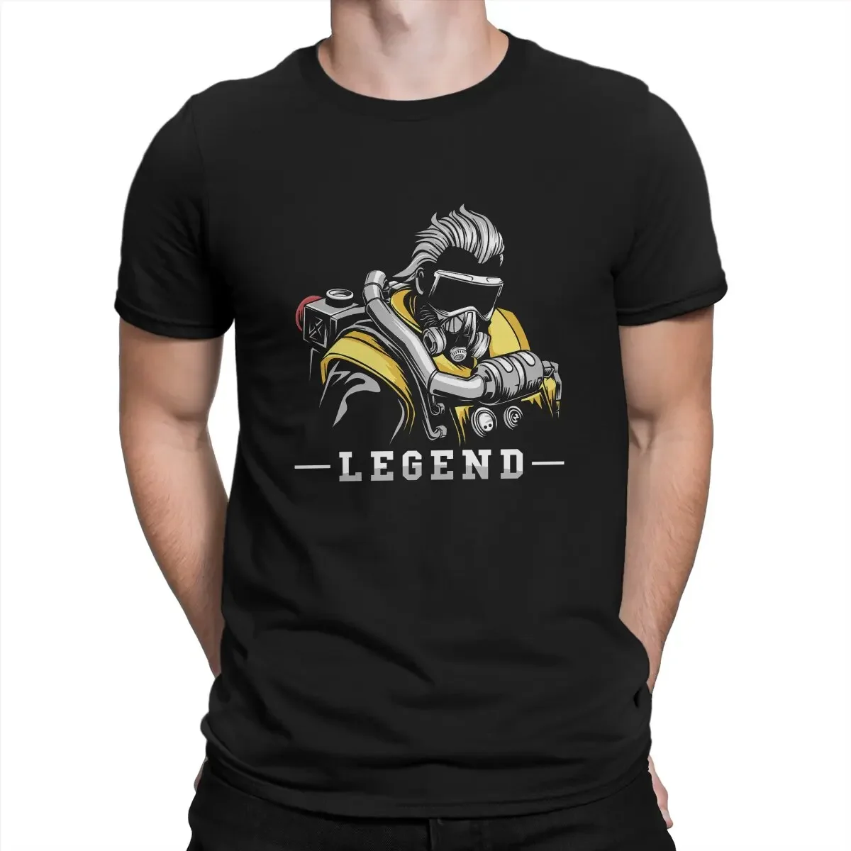 Apex Legends Nox Gas Tshirt Homme Men's Streetwear Polyester T Shirt For Men