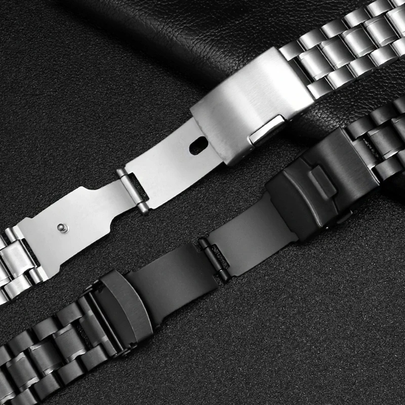 Wristband For Timex Tidal Men's Stainless Steel WatchBand TW2R55500 T2N720 T2N721 T2N739  Watch Strap 24x16mm Silver Bracelet