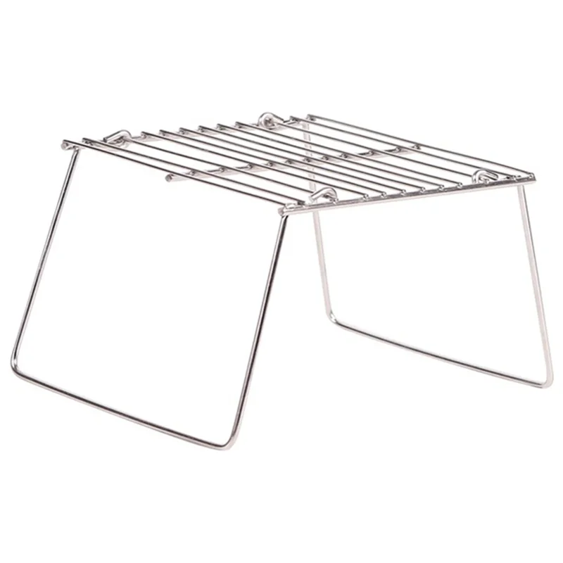 شواية تخييم صغيرة محمولة من ABYM مناسبة للسفر والبقاء على قيد الحياة، الحجم الموسع: 18 × 16 × 12 سم #4