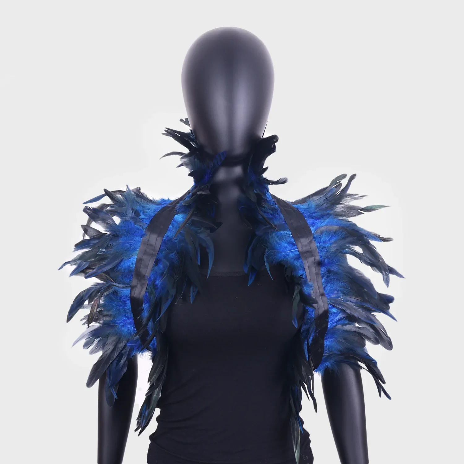 

Gothic Feather Shawl Halloween Party Dance Performance Chicken Feather Accessories Cloak Cloak Ladies Stage Dressing Accessories
