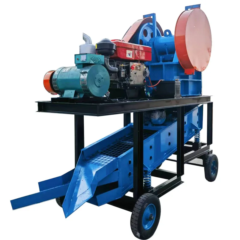 

Pe250x400 Portable Diesel Jaw Crusher Small Stone Crushing Plant with Diesel Engine