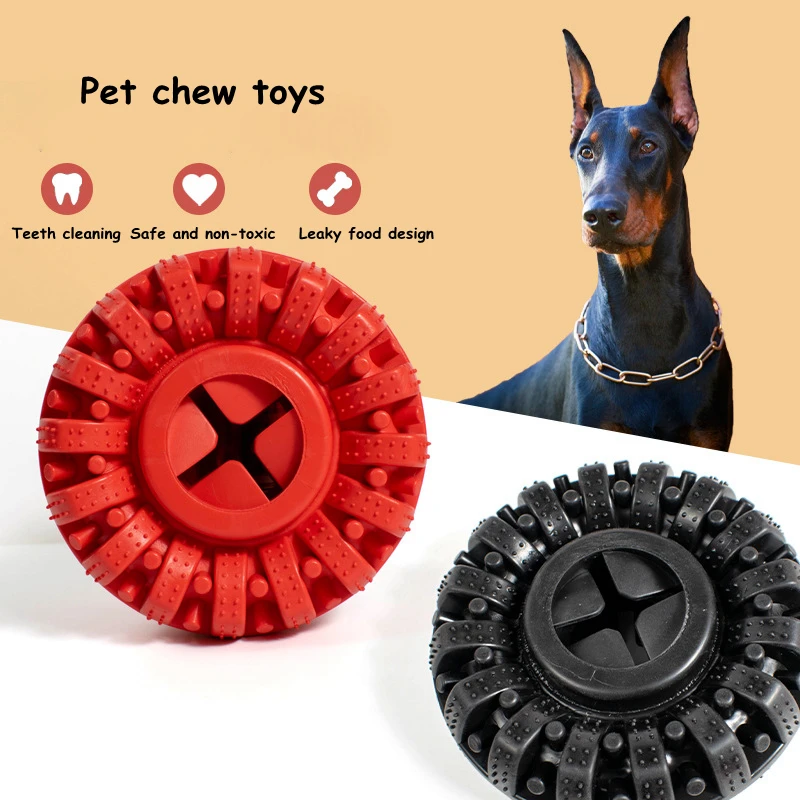 Pet Dog Flying Saucer Toy Game Leaking Food Flying Discs Resistant Chew Funny Puppy Training Toy ,Interactive Partner Supplie