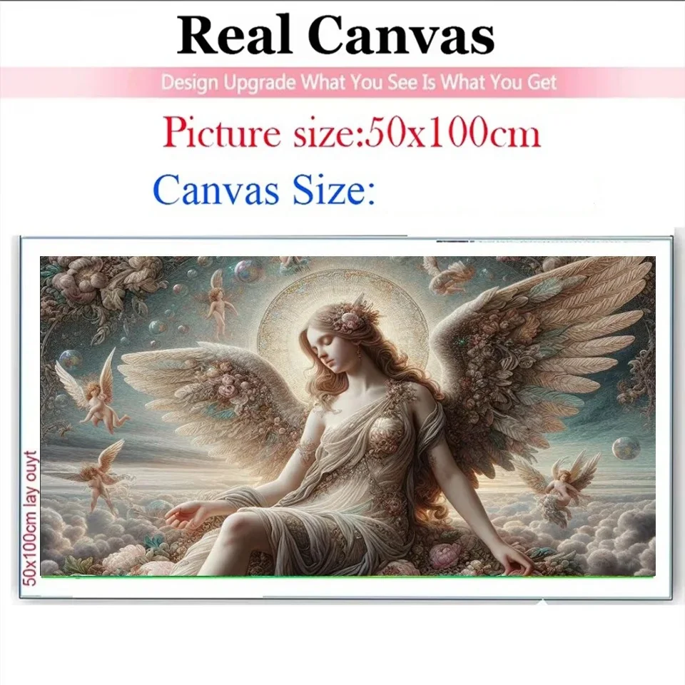 Fantasy Wing Angel Girl Diamond Painting New 2025 Full Large Diamond Mosaic Cross stitch kits Cartoon Living Room Decor