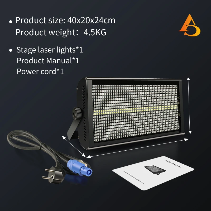 200W LED RGBW 4 in 1 48 Zone Strobe Light White 8000K DMX Super Bright Dj Wall Washer Bar Strobe Light Stage Lighting Effect