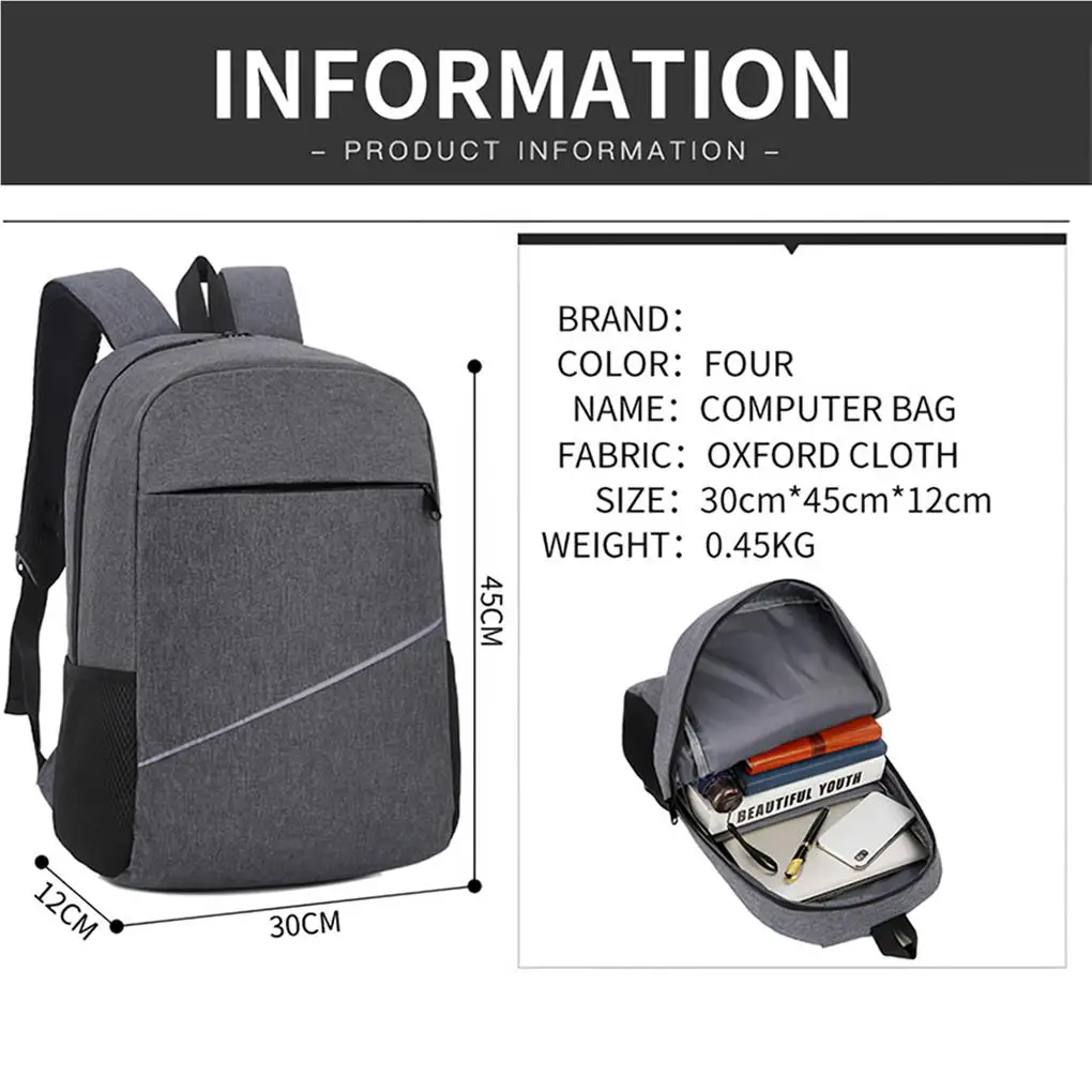 Computer tasche profession elles PC-Zubehör USB-Port Laptop Rucksack Laptops Träger halter Computer Zubehör schwarz