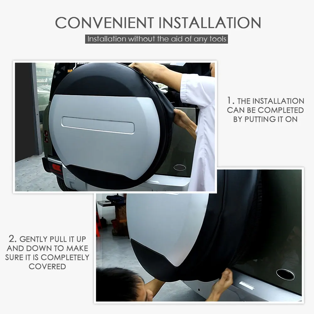 

For land rover defender Spare Tire Cover SUV Exterior Accessory ABS Spare Wheel Cover for Land rover defender 2020+