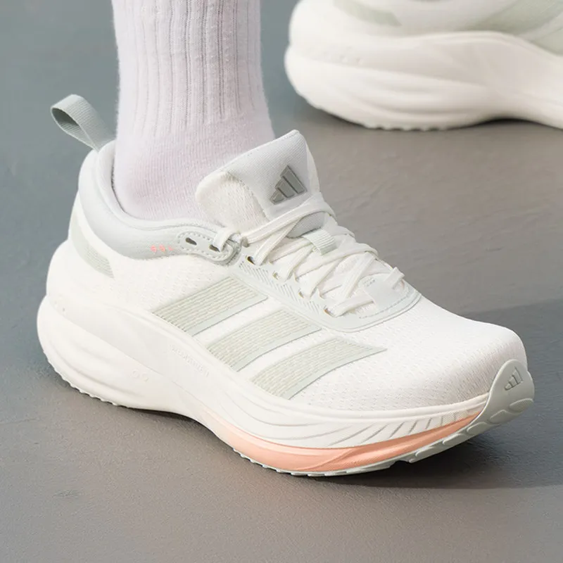 2026 New Adidas Womens Running Shoes KJ4603 White Breathable Mesh Sneakers