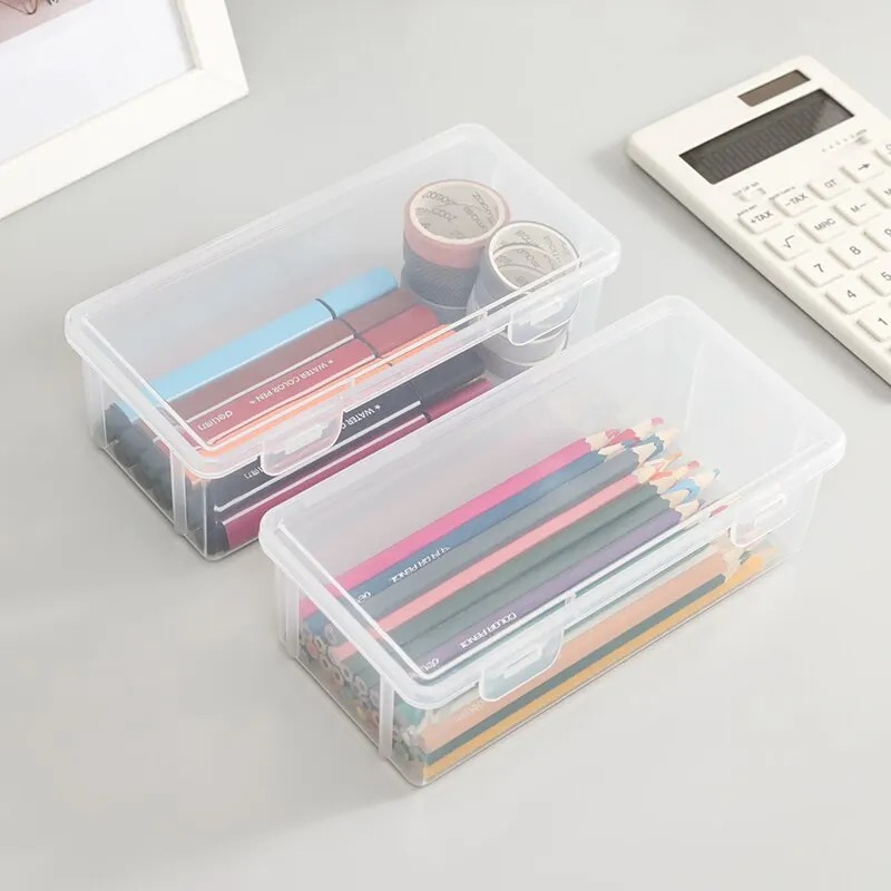 Large Capacity Transparent Stationery Case Pencil Storage Colour Pencil Storage Children\'s Crayon Painting Sketching Pencil Bag