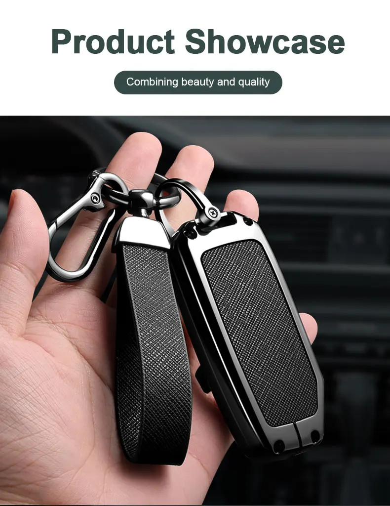 Metallschutzhülle für KIA Sportage R GT Stinger Sorento Ceed Cerato Forte Niro Soul Telluride Autoschlüsselhülle Schlüssellos – Detail 10