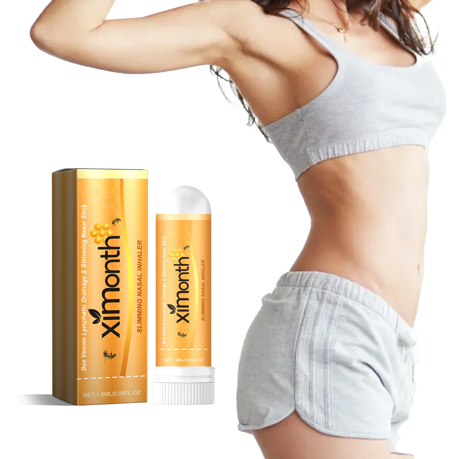 

Fat Burning Nasal Stick Lymphatic Detox Thin Waist Belly Thigh Promote Metabolism Slimming Reduce Tummy Cellulite