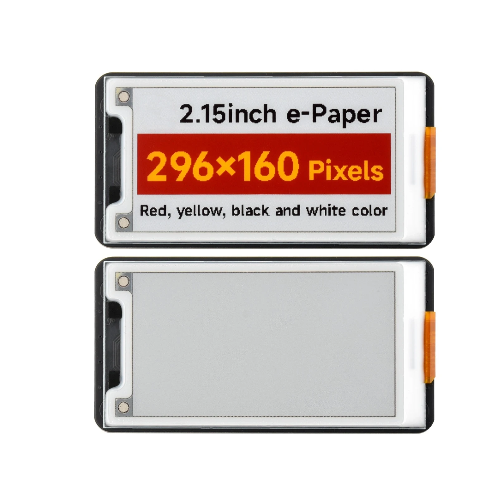 

Red/Yellow/Black/White Colors SPI Communication Supports HAT+ Standard2.15-Inch e-Paper E-Ink Display Module Development Board