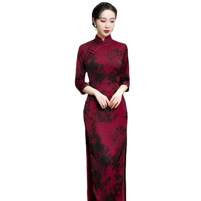 Cheongsam Artistic Wear Good Quality Bridal Hanfu Evening Dress Special-Interest Design Lady Party Engagement Temperament