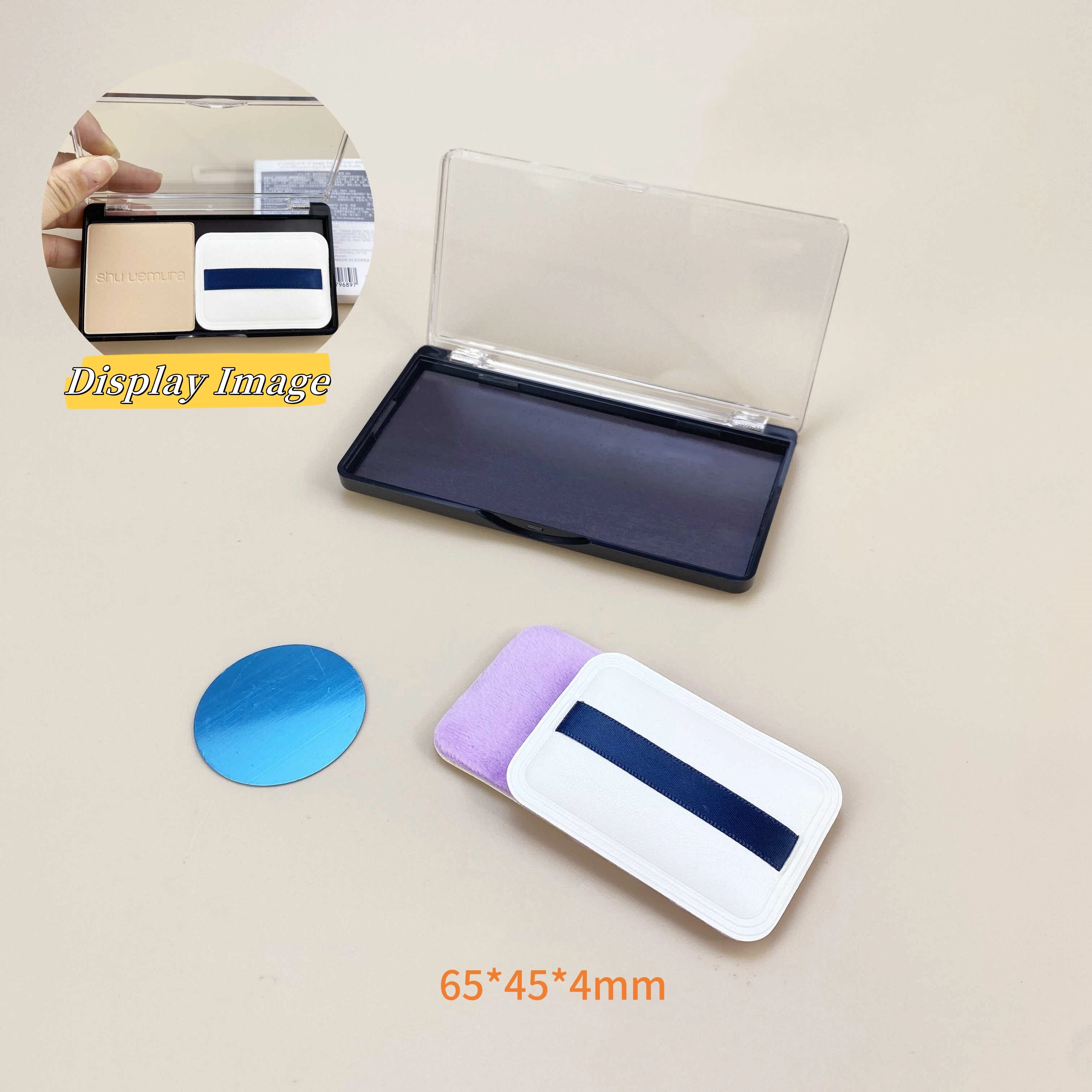 Powder compact refill box, setting powder and blush refill core DIY self-assembled makeup palette, convenient for carrying